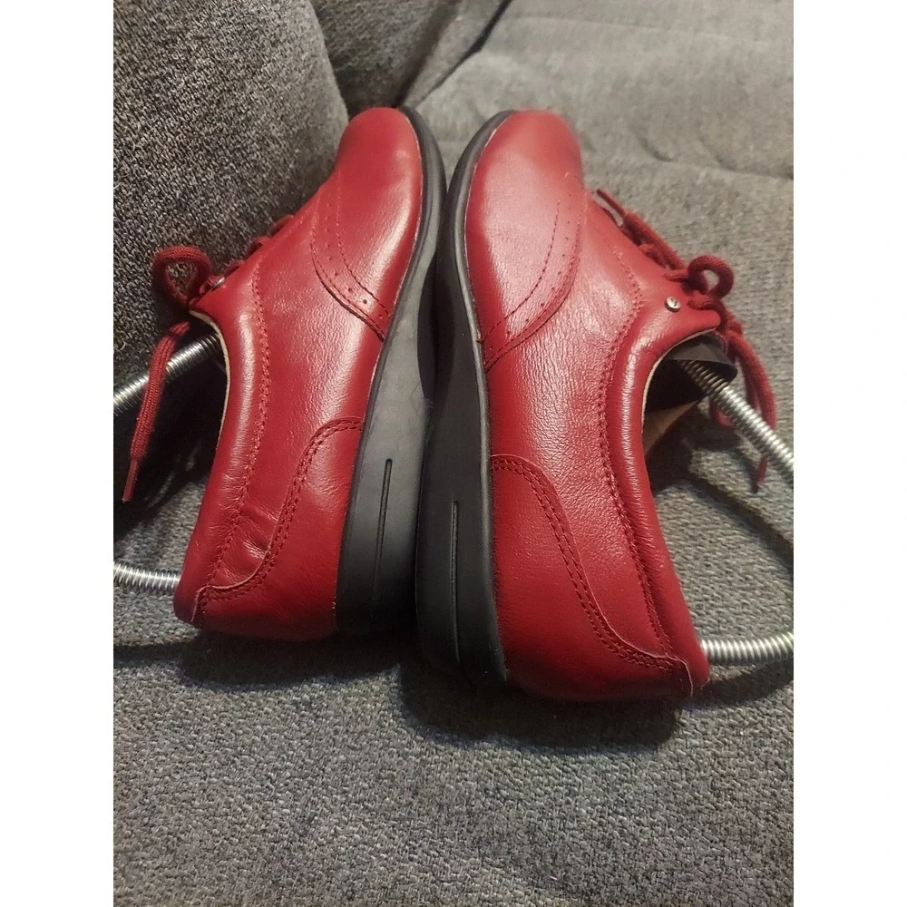 Dr Scholls Red Leather Shoes Double Air-Pillo Insoles Advanced Comfort Size 8‎